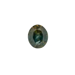 1.6ct Oval Cut Parti Blue Green Brown Montana Sapphire SO458