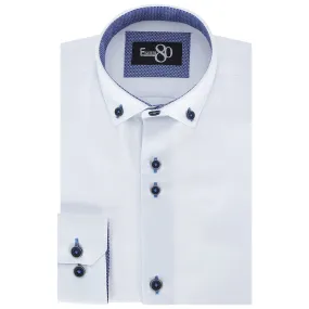 1880 Club Boys White Henley Ben Shirt