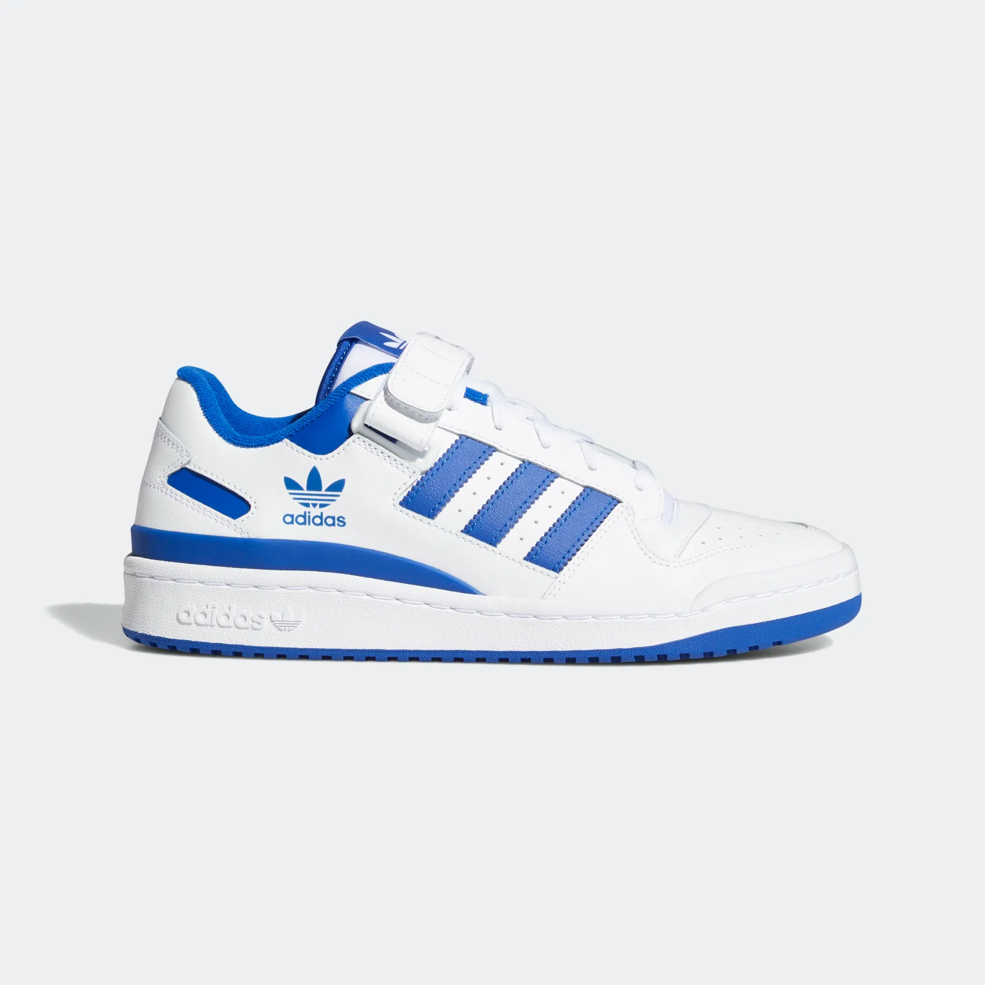 Adidas Men's Forum Low Shoes - Cloud White / Cloud White / Royal Blue