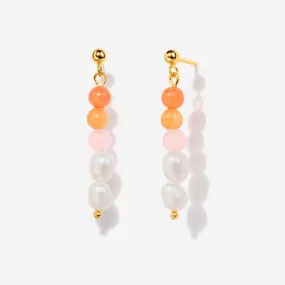 Aria Pearl Pink Bead Earrings