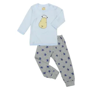 Baa Baa Sheepz Long Sleeve Shirt   Pants - Blue Big Face   Blue Star