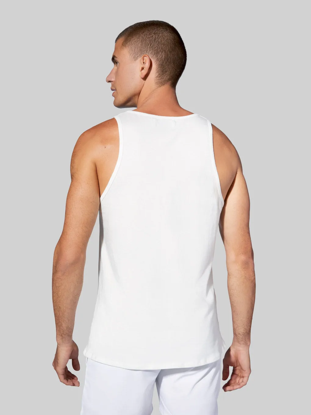 BARRY'S WHITE TANK TOP