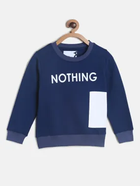 Boys Blue Patch Sweatshirt