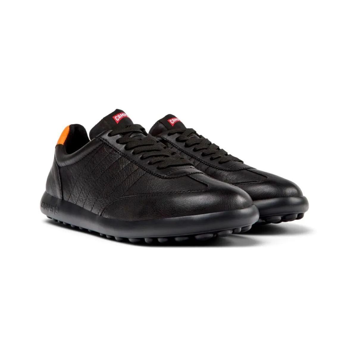 Camper Pelotas XLite Black and orange sneakers for men   