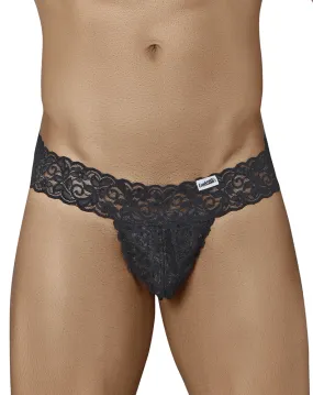 Candyman 99315 Peek A Boo Thongs Black