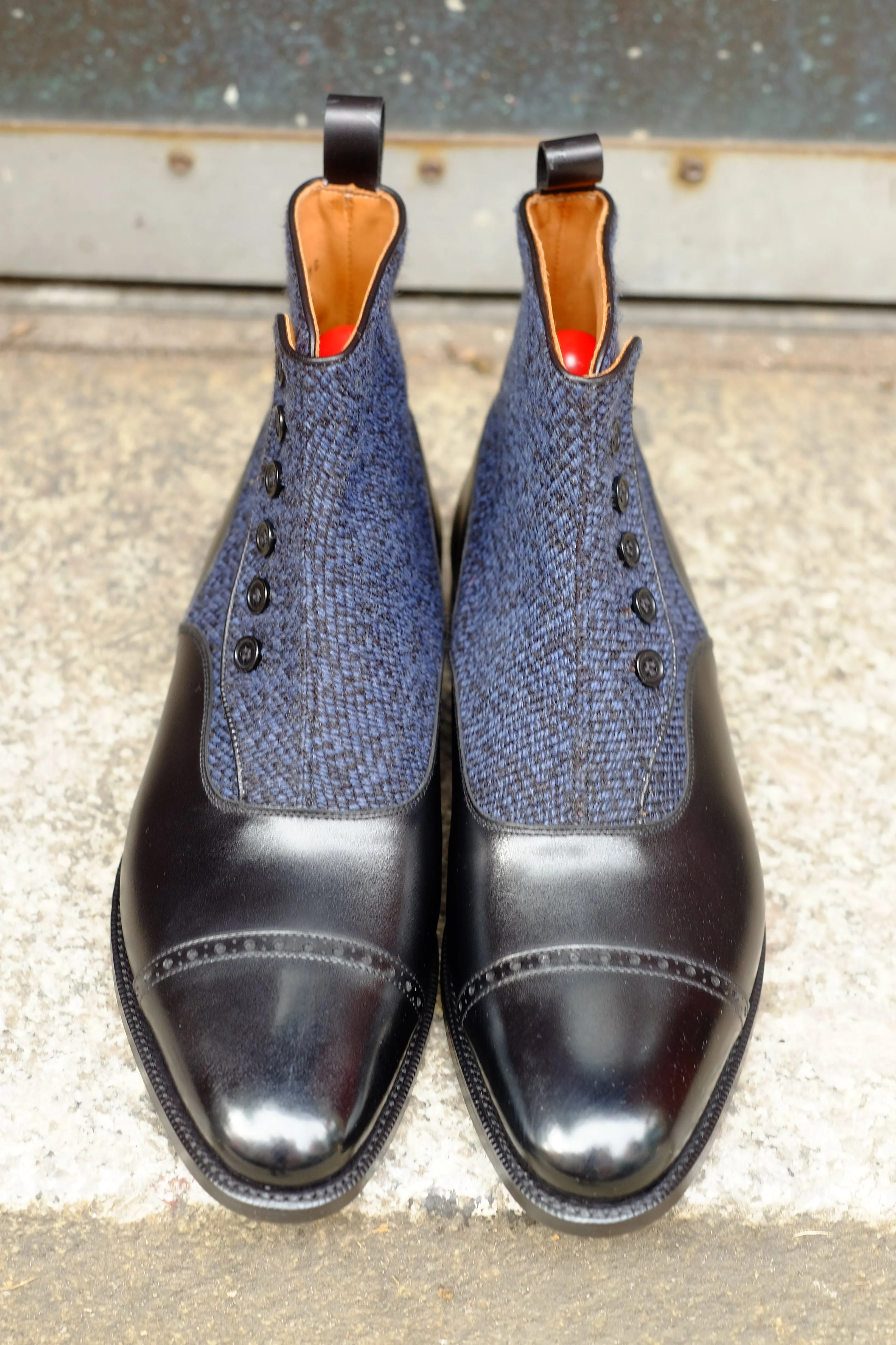 Carkeek - MTO - Black Calf / Blue Poulsbo - TMG Last - Single Leather Sole