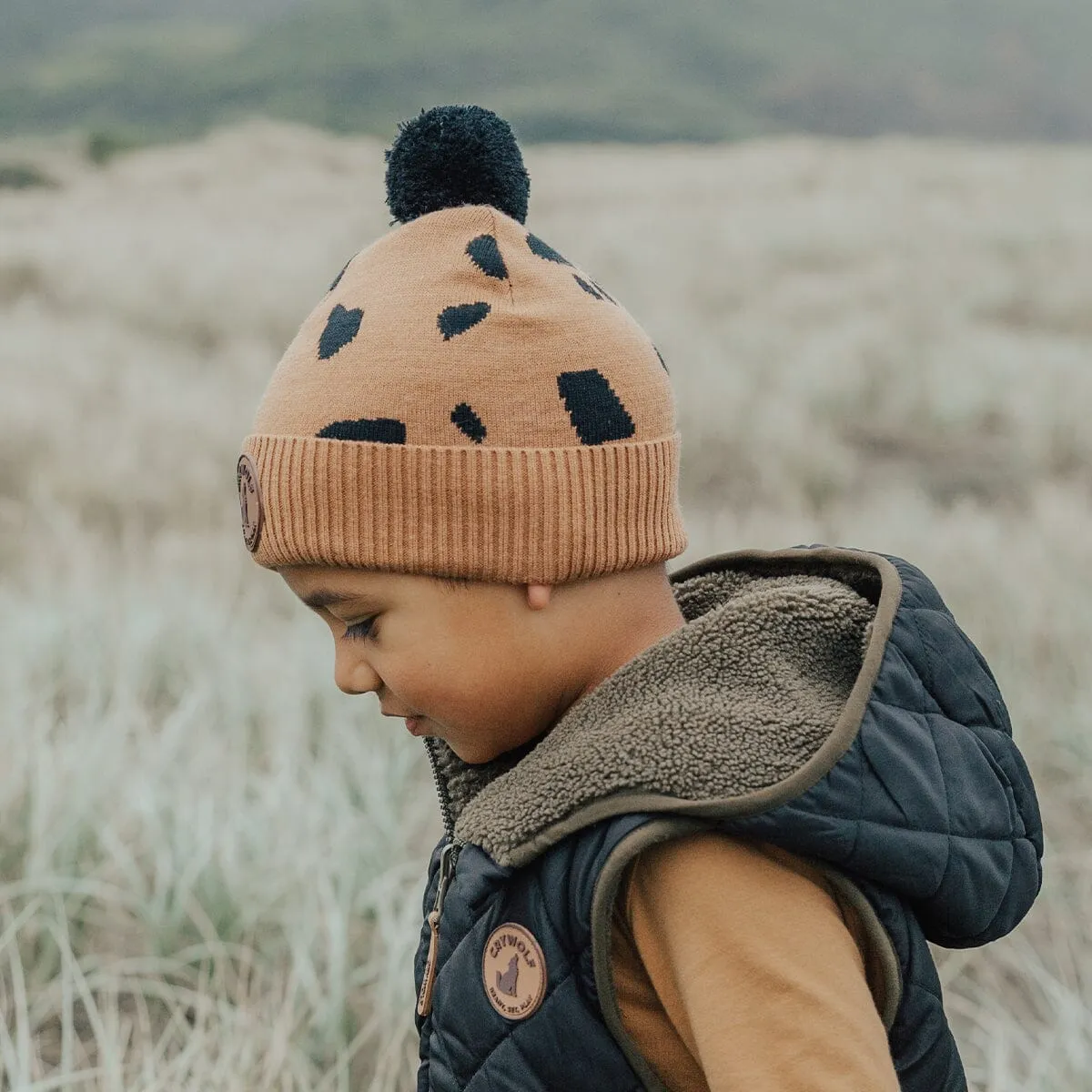 Crywolf Pom Pom Beanie - Stones