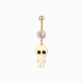 Cute Skeleton Belly Ring