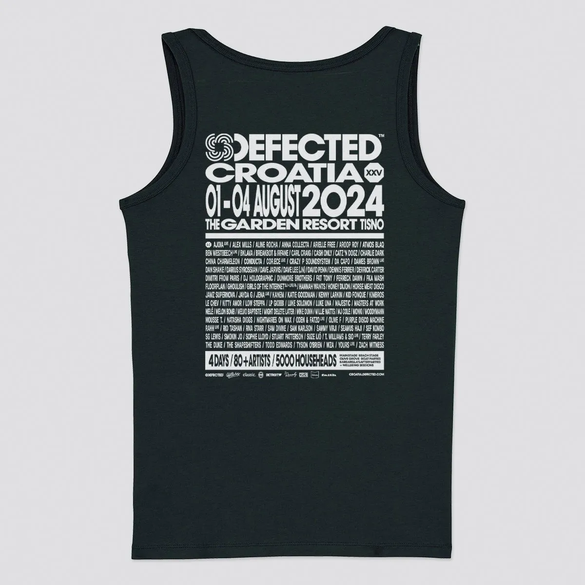 Defected Croatia 2024 Line Up Vest