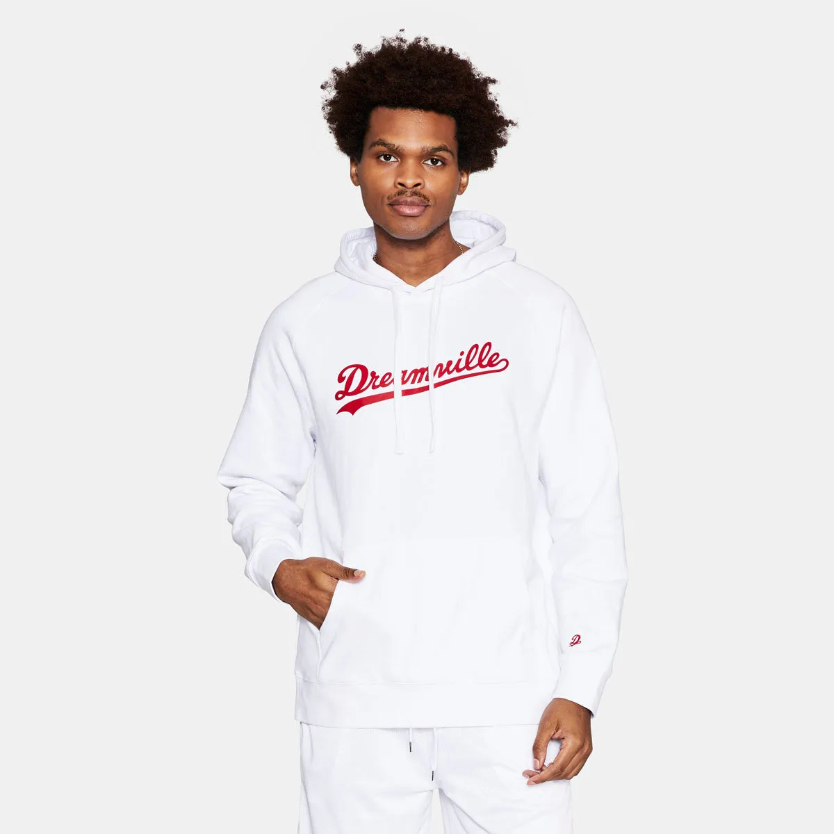 Dreamville Classic Logo Hoodie White/Red