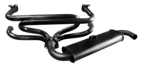 Empi 1-1/2 Inch Black Single Quiet Pack Exhaust - 0033120