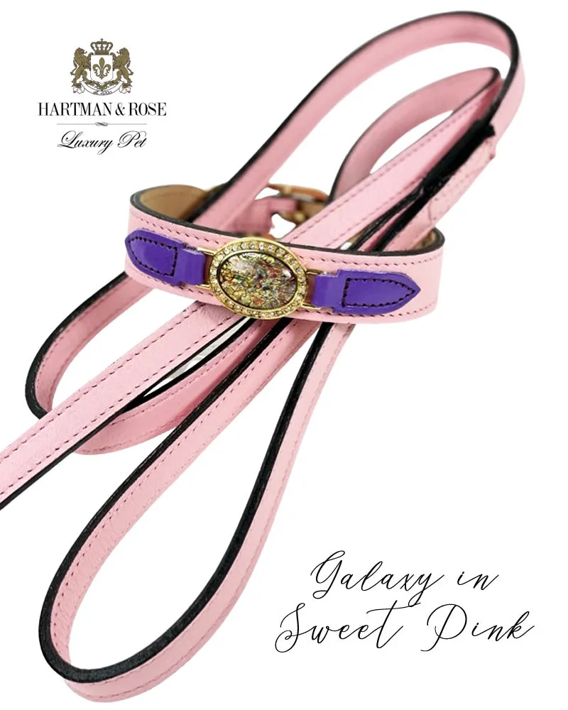 Galaxy Dog Leash in Sweet Pink & Gold