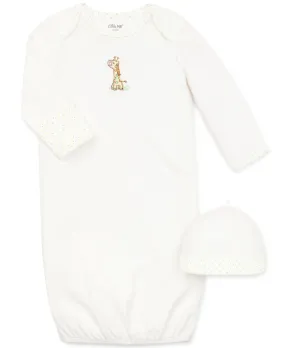 Giraffe Sleeper Gown and Hat