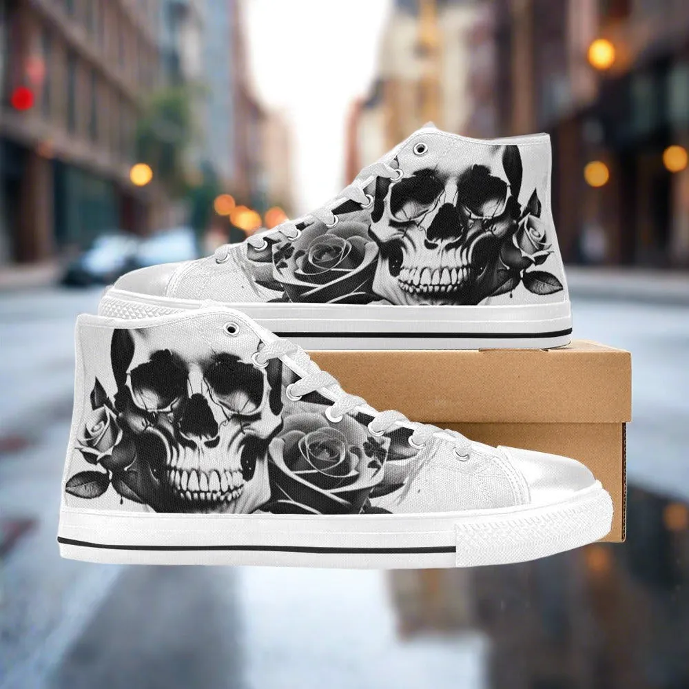 Grey Skull & Roses Men