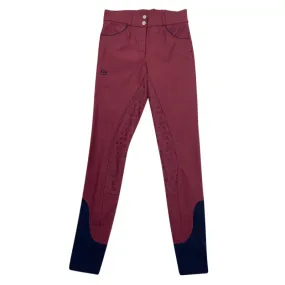 Halter Ego 'Perfection' Full Seat Breeches in Burgundy/Navy - Women's 23/24