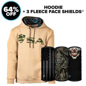 HOODIE   3 FLEECE FACE SHIELDS®