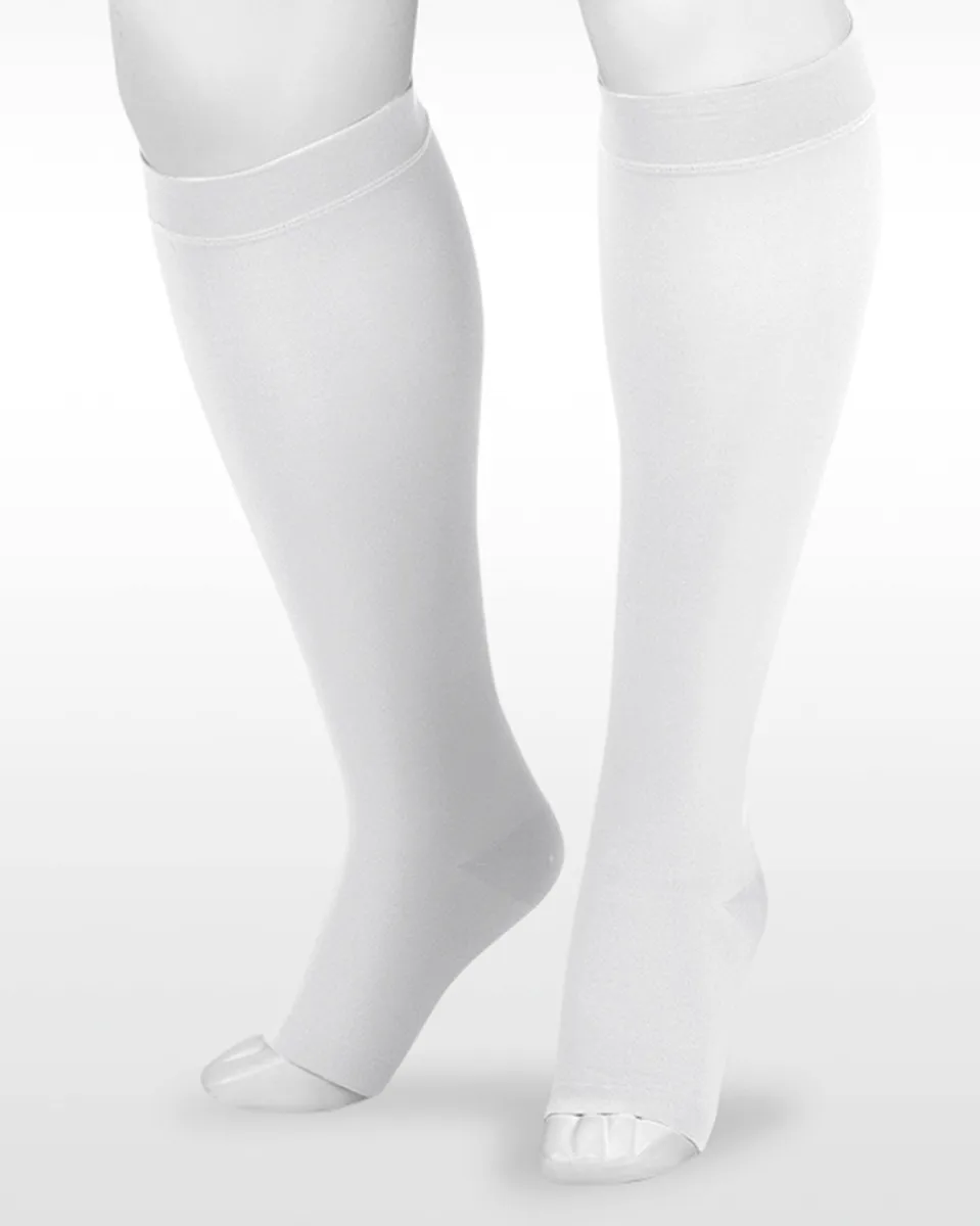 Juzo Dynamic OPEN TOE Knee High 30-40 mmHg w/ 3.5 cm Silicone Top - Clearance