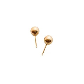 Kathleen Whitaker 14k Single Small 6mm Sphere Stud Earring