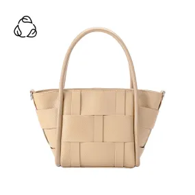 Lanie Nude Recycled Vegan Woven Tote - FINAL SALE