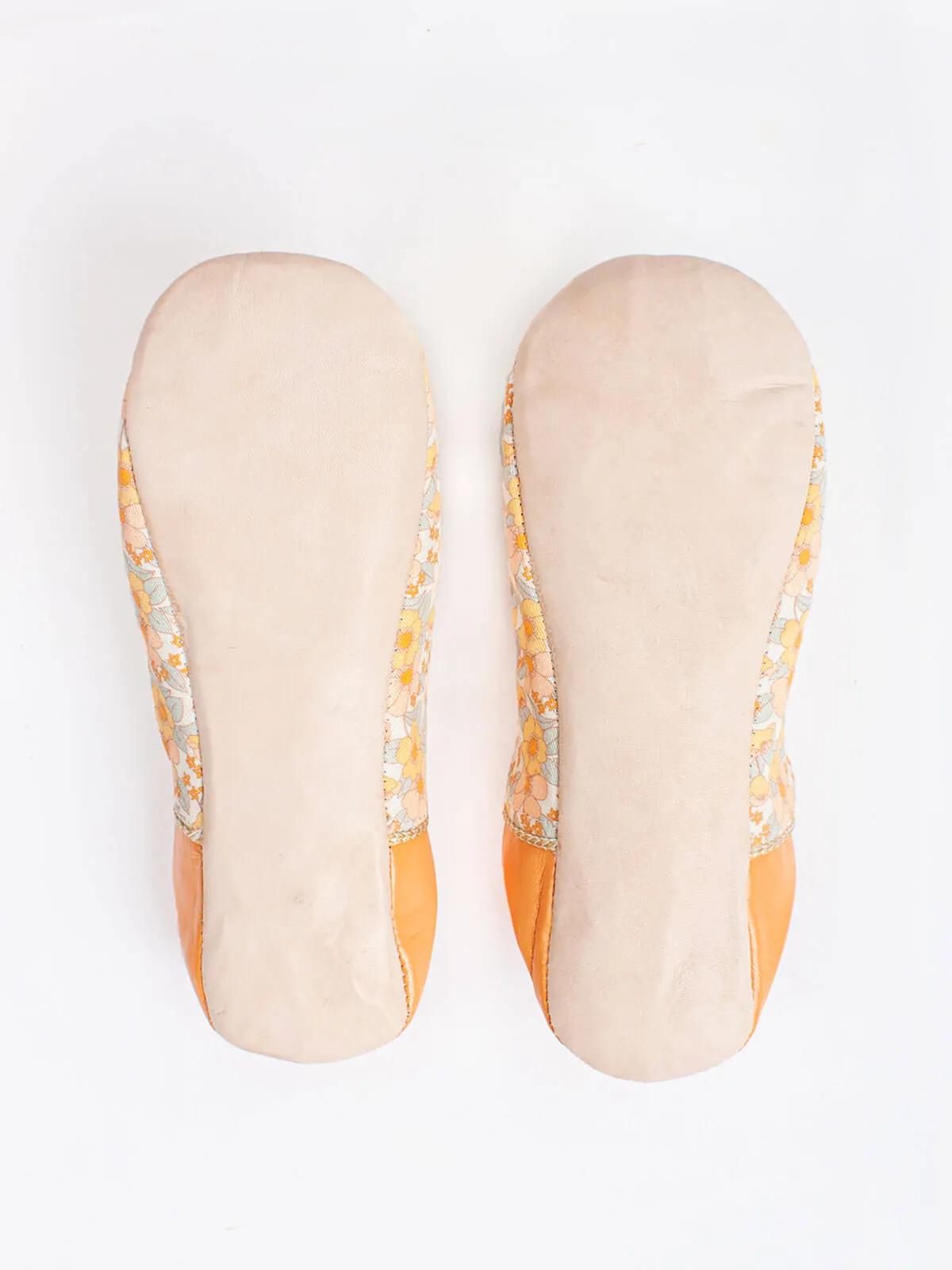 Margot Floral Babouche Slippers, Honey