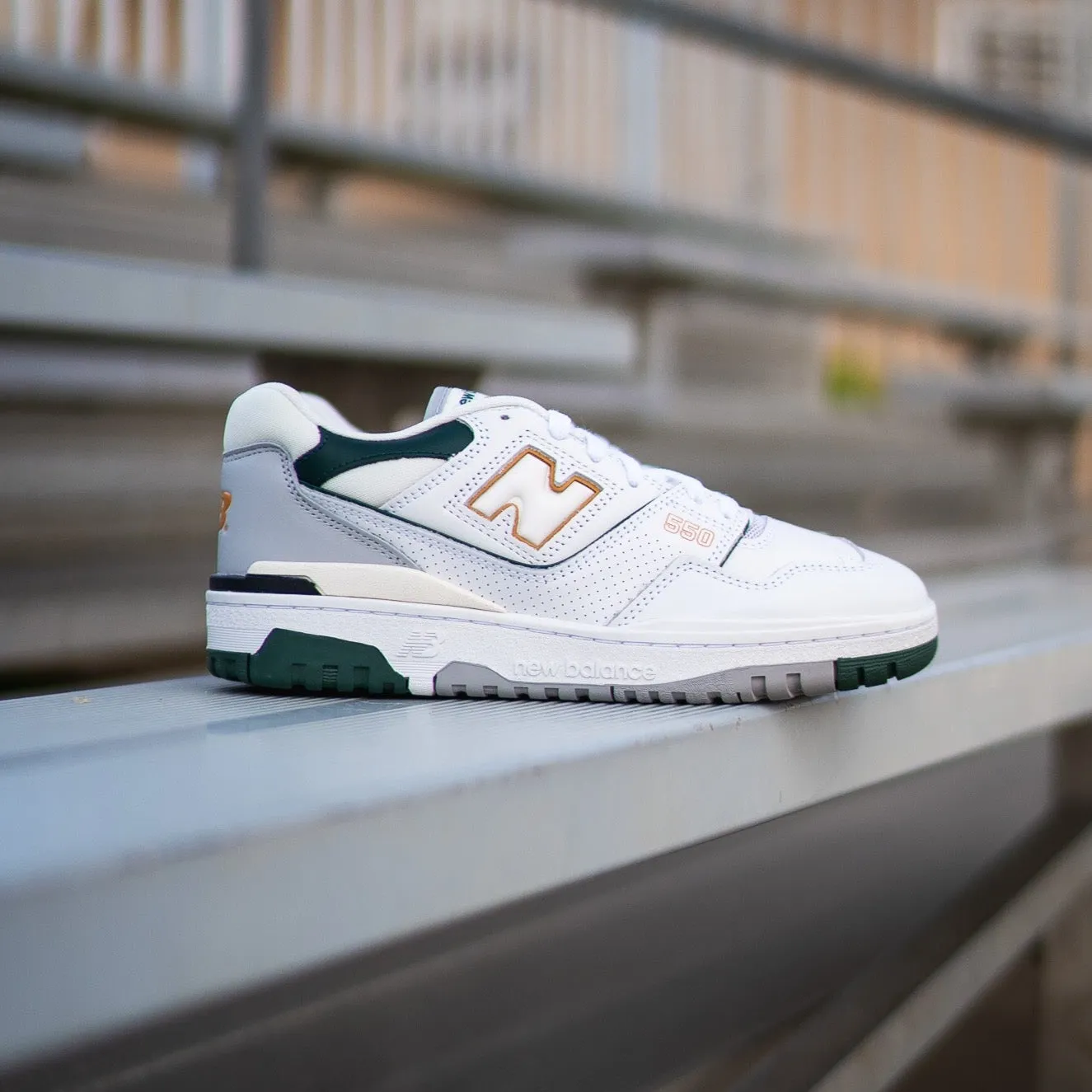 Mens New Balance 550 (White/Packer) - BB550PWC