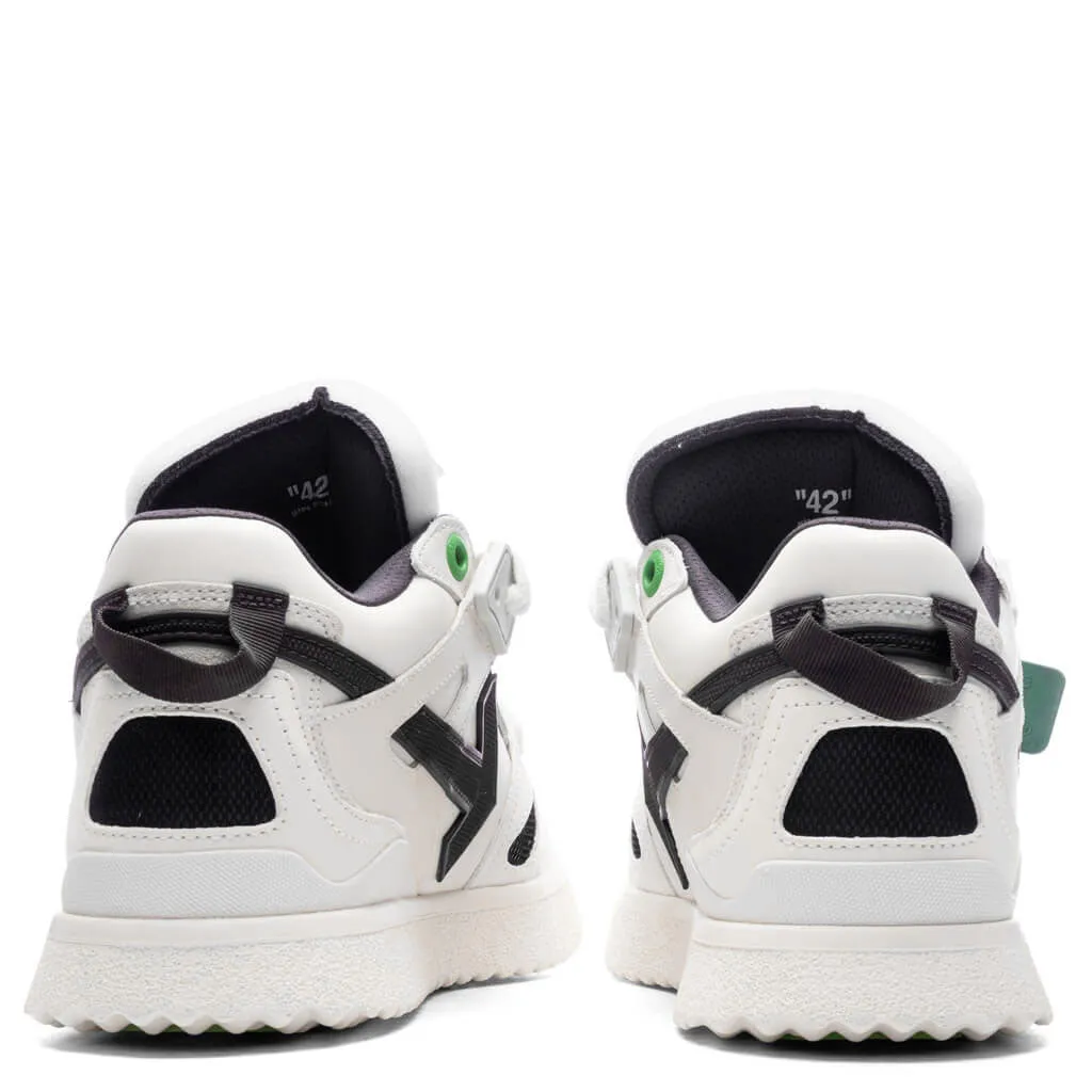 Mid Top Sponge Sneakers - White/Black