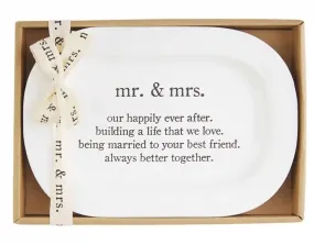 Mr and Mrs Sentiment Plate