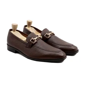 Naperville - Men's Brown Pebble Grain Loafer