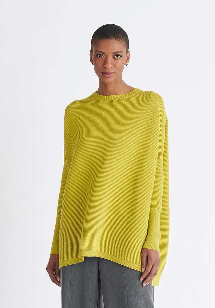 Paisie Cape Jumper in Lime Green