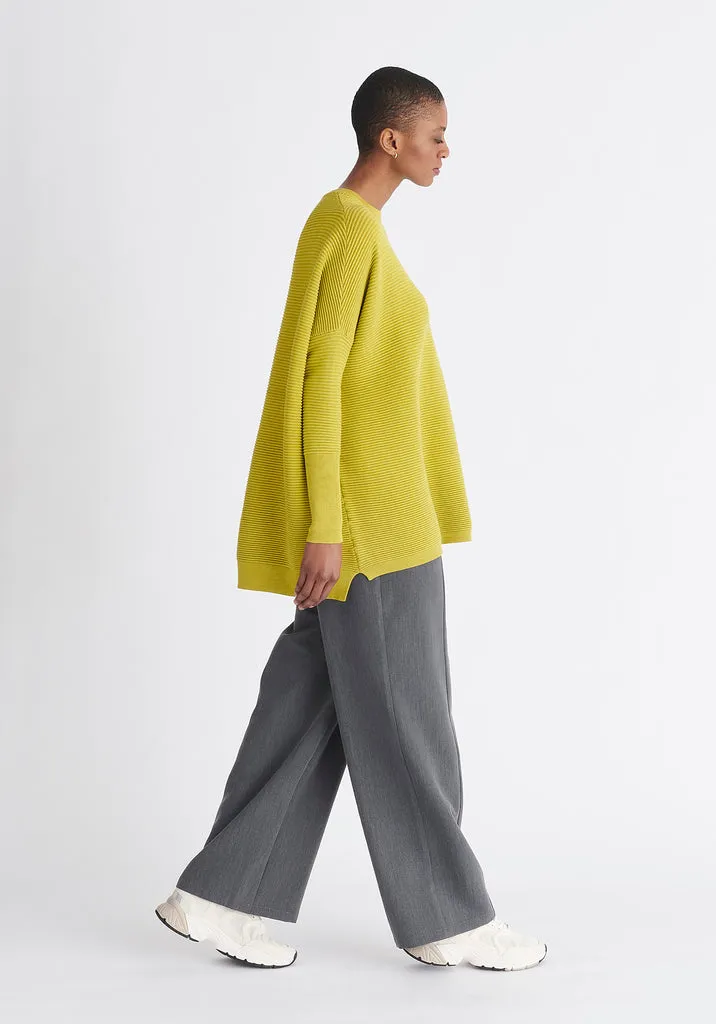 Paisie Cape Jumper in Lime Green