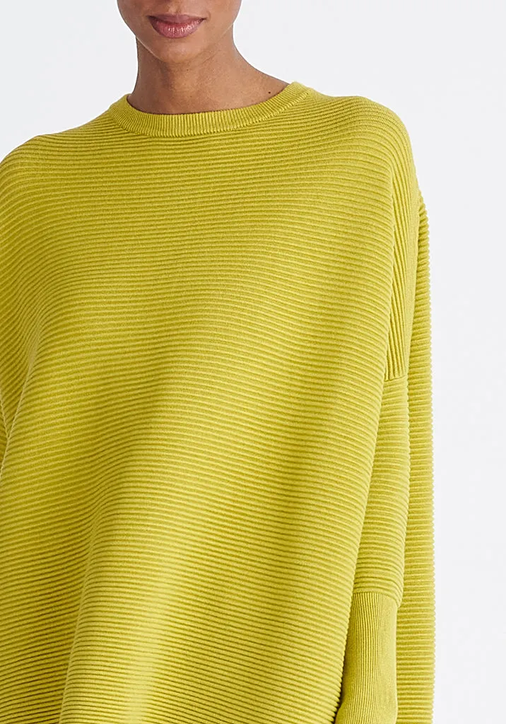 Paisie Cape Jumper in Lime Green