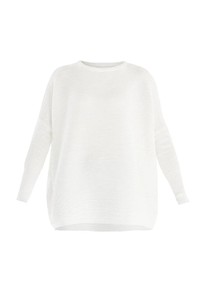 Paisie White Cape Jumper