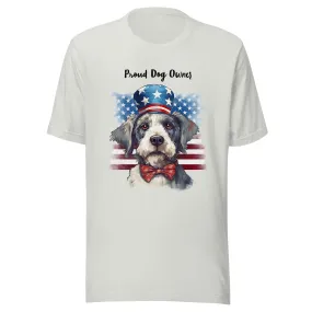 Patriotic Dog Tibetan Terrier T-Shirt For Proud Dog Owner