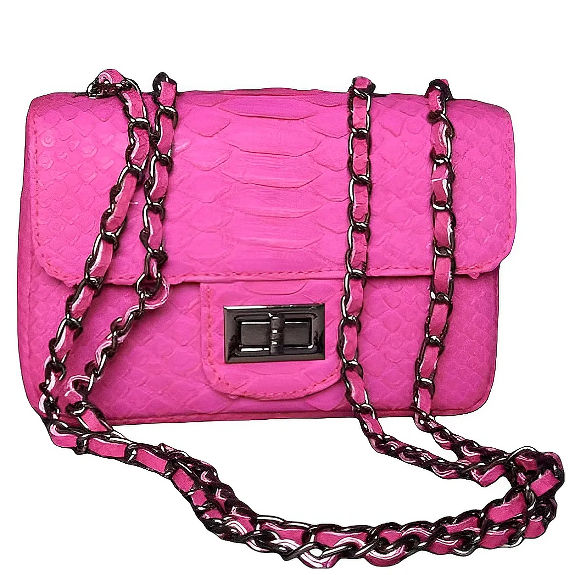 Pink Flap Bag - SMALL