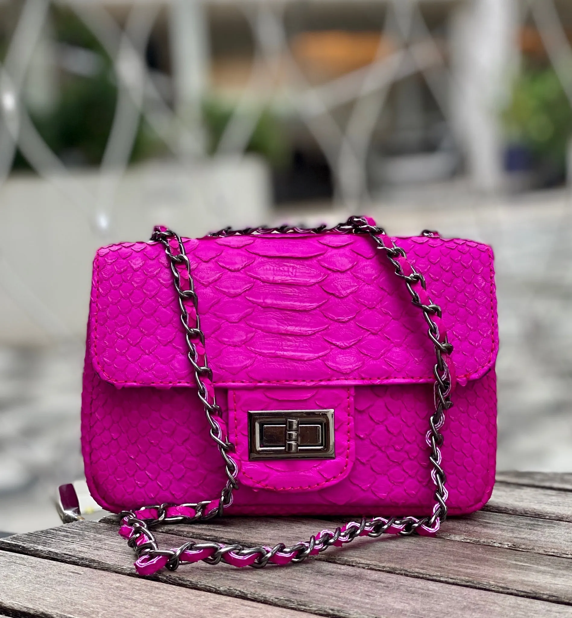 Pink Flap Bag - SMALL