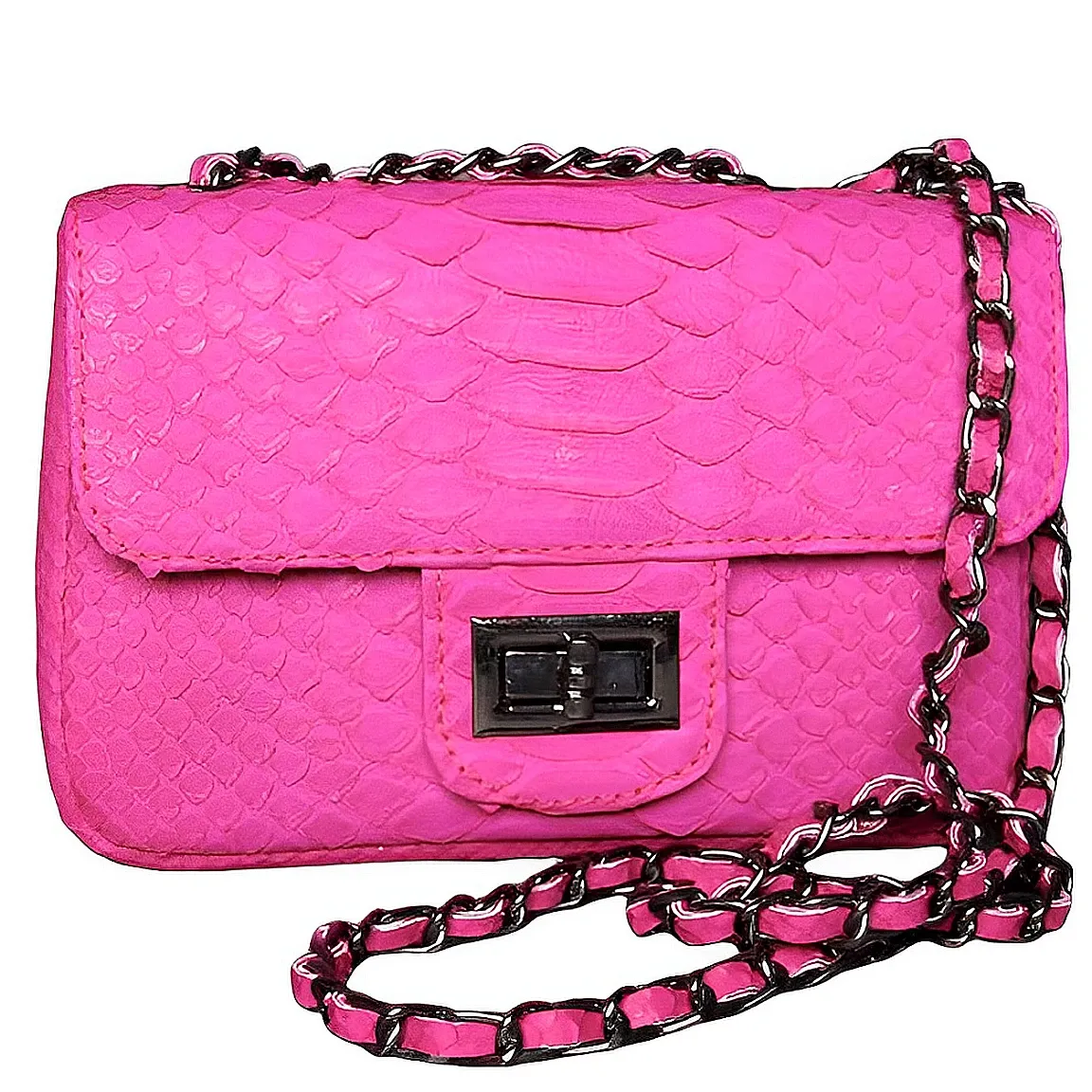 Pink Flap Bag - SMALL