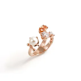 Pixie Dust x Pearl Ring [Pink gold]