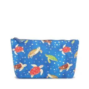 Pouch Gusset Medium Local Turtles Blue