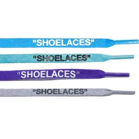 "SHOELACES" Off White Flat Lace New Pack