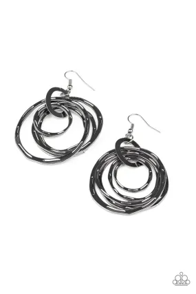 Ringing Radiance Black-Earrings