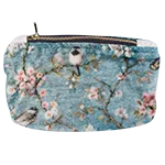 Robin - Small Printed Velvet Clutch