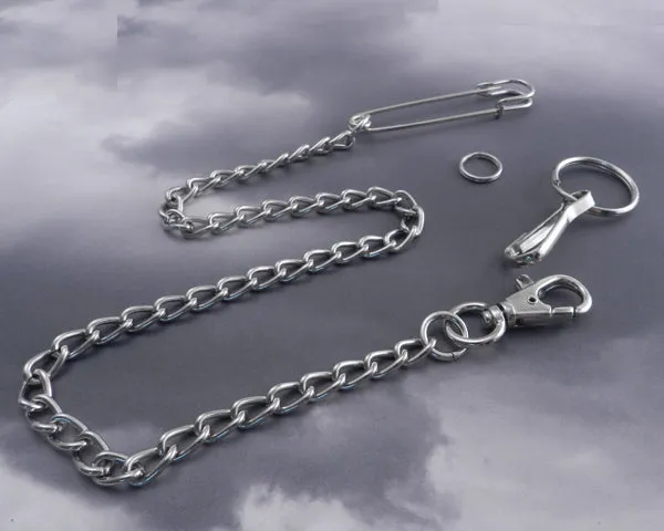 Safety Pin on Splicer Wallet Chain