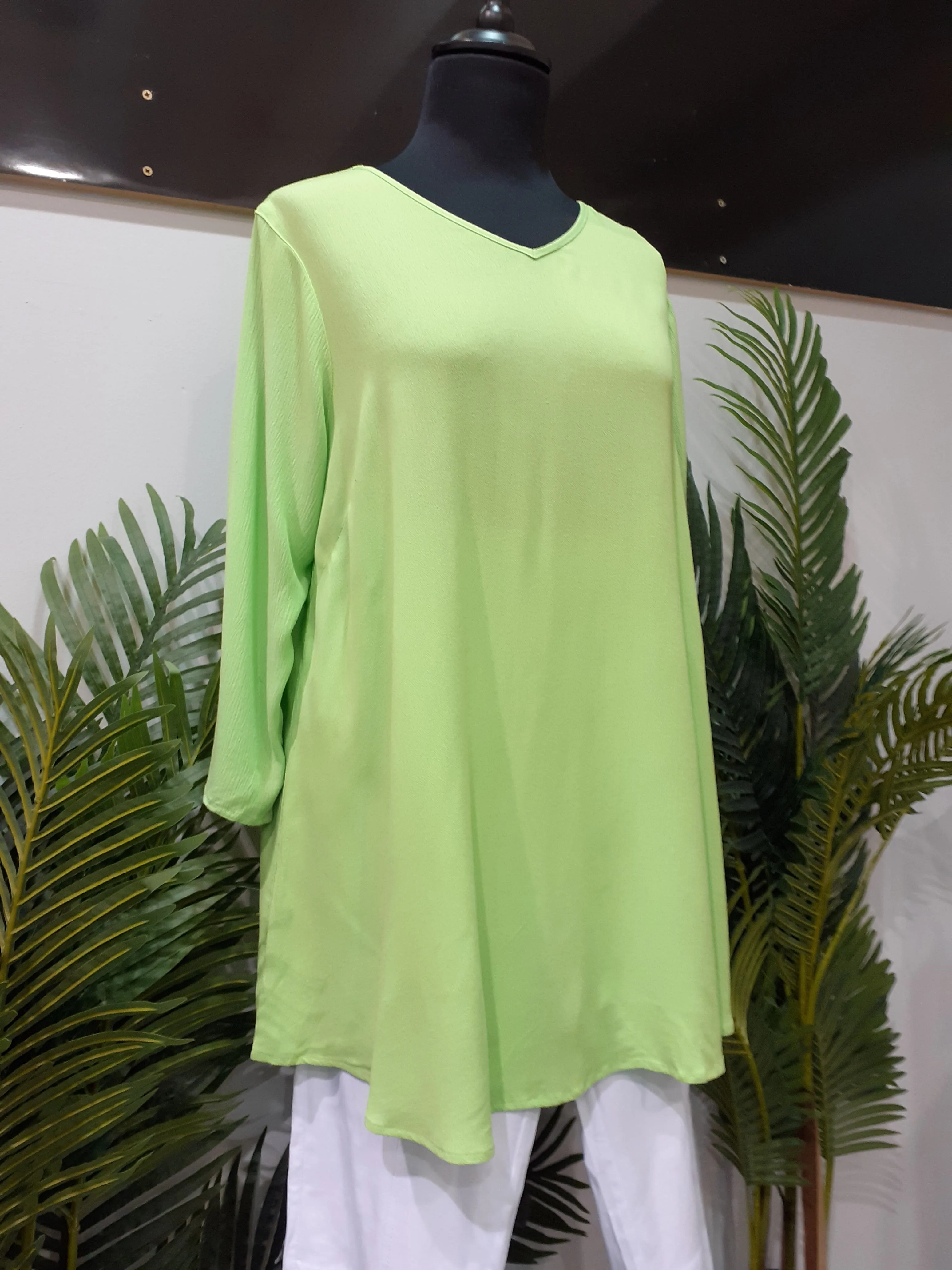 Studio lime green top