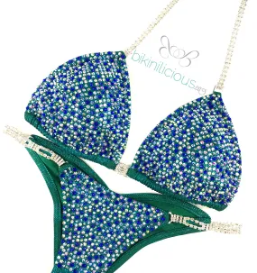 Stunning Teal Competition Bikini Rental