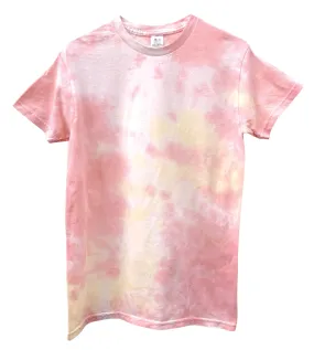 Sweet Peach Splatter Tie-Dye Unisex Tee