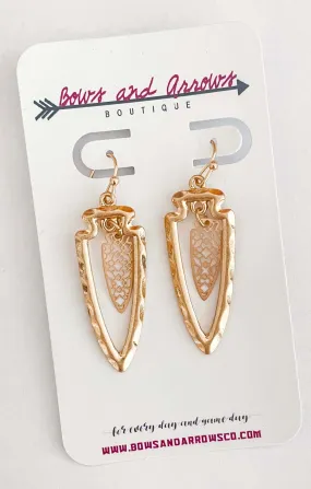 The Dangle Filigree Arrow Earrings