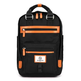 Wimbledon Backpack - Black with Tan