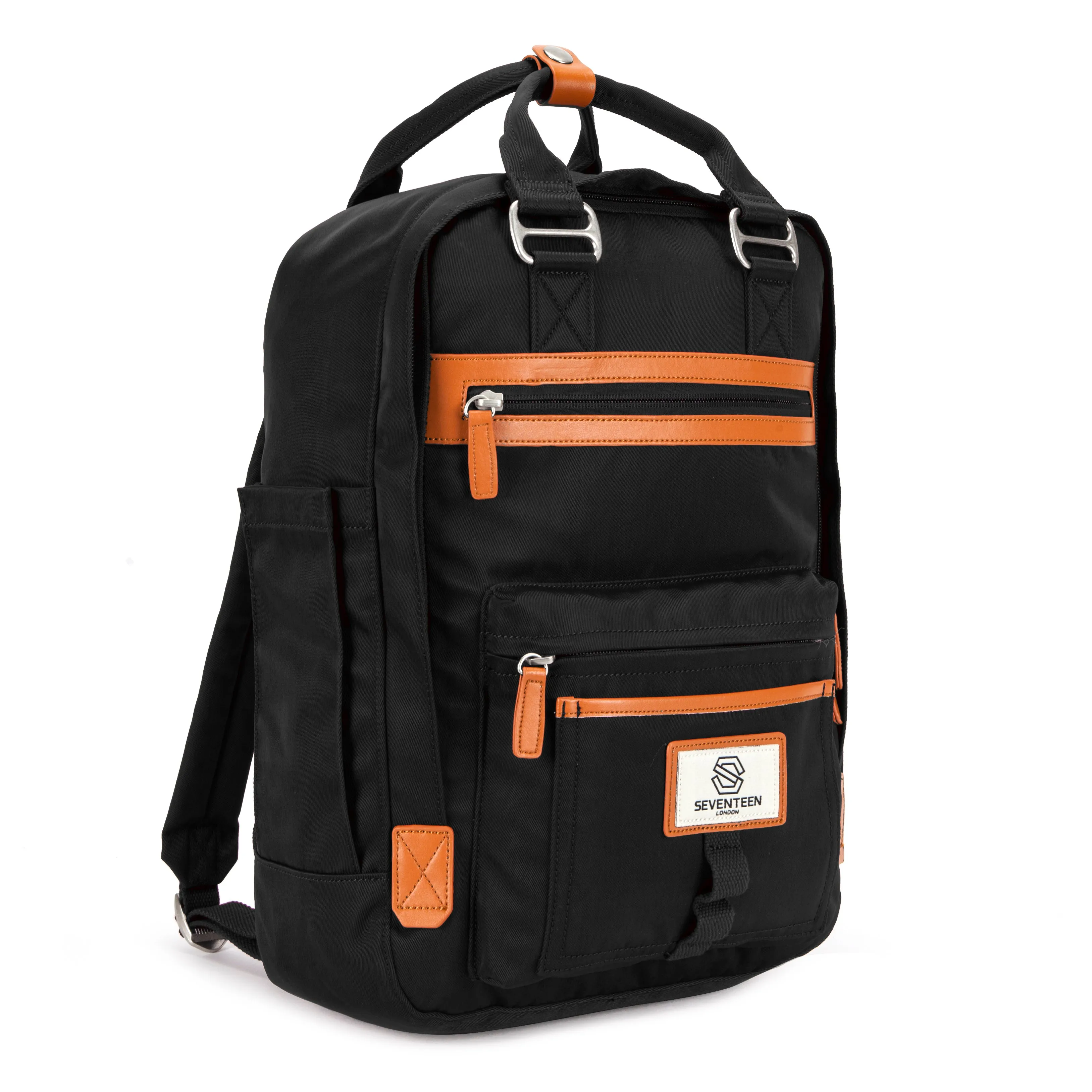 Wimbledon Backpack - Black with Tan